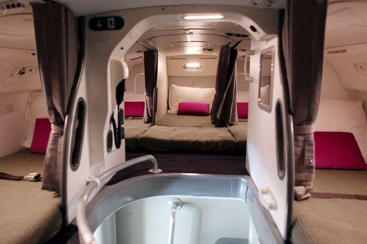 The Secret Bedroom...Flight Attendants Need Their Sleep, Too!